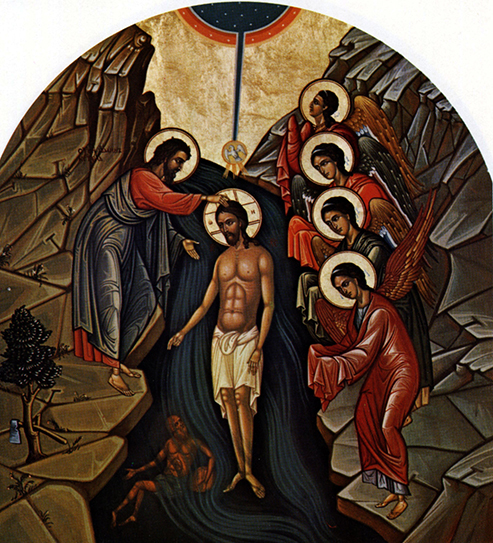 «Богоявлення на Йордані». Фрагмент іконостаса собору св. Софії в Римі